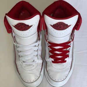 Jordan 2 White/Gym Red